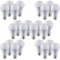 Laborate Lighting A19 Led Light Bulbs - E26 Base, 100W, 1600 Lumens, Cool White 4000K Illumination - Dimmable, Energy Saving Outdoor & Indoor Home, Commercial Lighting - 80+ Cri, 10Year Life - 24-Pack