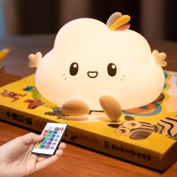 Mubarek Cloud Night Light For Kids?16 Colors+Remote? Baby Night Light Cloud Light, Dimmable Kids Night Light Lamp,Rechargeable Cloud Lights For Bedroom,Kawaii Silicone Cloud Lamp,Cute Lamp Kids Gifts