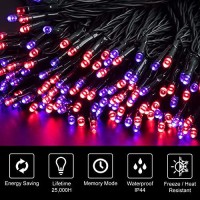 Ilikable Outdoor Decoration Lights Battery Powered Courtyard Decorative Lights 8 Modes Waterproof Decoration Lights For Holiday Wedding Party Home Yard -Colorful.