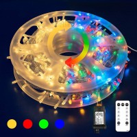 Hopolon Color Changing Outdoor String Lights,165Ft 500 Led 9 Modes With Remote, Christmas Fairy String Lights Decor For Christmas/Party/Tree/Wedding/Holiday Decorations (Warm White & Multi Color)