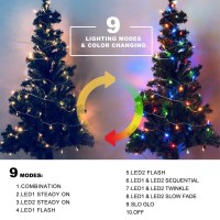 Hopolon Color Changing Outdoor String Lights,165Ft 500 Led 9 Modes With Remote, Christmas Fairy String Lights Decor For Christmas/Party/Tree/Wedding/Holiday Decorations (Warm White & Multi Color)