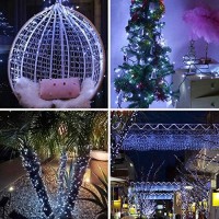 Blingstar Solar Christmas Lights 200 Led 75Ft String Lights 8 Modes Waterproof Fairy Lights Remote Control & Timer Cool White Solar Powered Christmas Lights For Indoor Outdoor Home Patio Decoration