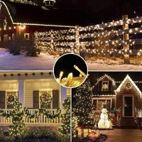 Hopolon Color Changing Outdoor String Lights, 33Ft 100 Led 9 Modes With Remote, Christmas Fairy String Lights Decor For Christmas/Party/Tree/Wedding/Holiday Decorations (Warm White & Multi Color)