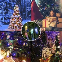 Hopolon Color Changing Outdoor String Lights, 33Ft 100 Led 9 Modes With Remote, Christmas Fairy String Lights Decor For Christmas/Party/Tree/Wedding/Holiday Decorations (Warm White & Multi Color)