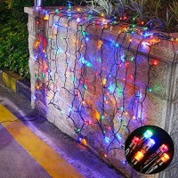 Blingstar Solar Christmas Lights 75Ft 200 Led 8 Mode Solar String Lights Waterproof Outdoor Led Fairy Lights Remote Control & Timer Multicolor Lights For Home Garden Backyard Wedding Holiday Party