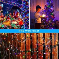 Blingstar Solar Christmas Lights 75Ft 200 Led 8 Mode Solar String Lights Waterproof Outdoor Led Fairy Lights Remote Control & Timer Multicolor Lights For Home Garden Backyard Wedding Holiday Party