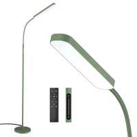 Wio-Mio Floor Lamp, 15W/1000Lm Bright Led Floor Lamp With 4 Color Temperature And Stepless Dimmer, Remote And Touch Control Reading Lamp, Adjustable Gooseneck Led Floor Lamp For Living Room