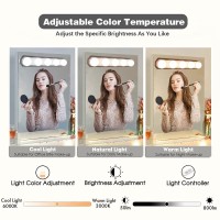 Heloie Makeup Light,Portable Led Vanity Lights With 3 Colors Lighting Mode Adjustable & Dimmable For Vanity Table Dressing Room Mirror