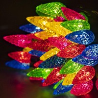 Funpeny C6 Christmas String Lights, 100 Led 33 Ft Christmas Lights Outdoor With 8 Modes, Xmas Wedding Party Tree Holiday Decoration, Multi-Colored