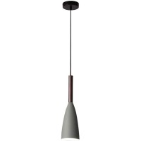 Hobaca E26 Grey Wood Mordern Nordic Pendant Light Hanging Lamp Dinning Room Lights Kitchen Island Lighting Fixture