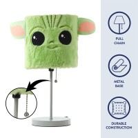 Idea Nuova Star Wars: The Mandalorian The Child Plush Shade Table Lamp, Green