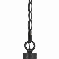 Benjara Bm226306 3 Bulb Metal Frame Chandelier With Candle Lights, Black And Beige