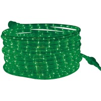 Tupkee Led Rope Light Green - For Indoor And Outdoor Use, 24 Feet (7.3 M) - 10Mm Diameter - 144 Led Long Life Bulbs Rope Tube Lights