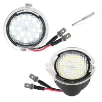 These LED Side Mirror Puddle Lights kit is a quick and easy way to dress up your vehicle and provide a brighter visibility to driver and passenger In just minutes you can replace the old puddle lights to make your vehicle with a modern look and enhance sa