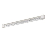 Benjara Bm226335 40 Watt Linear Metal Track Fixture With Adjustable Angles, White