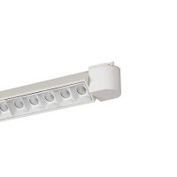 Benjara Bm226335 40 Watt Linear Metal Track Fixture With Adjustable Angles, White