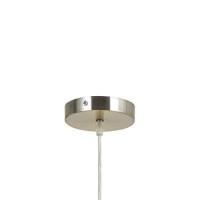 Benjara Bm226324 3 Bulb Drum Shaped Fabric Pendant Fixture With Diffuser, White