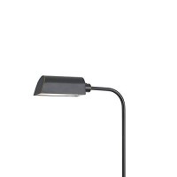 Benjara Bm226327 Tubular Metal Floor Lamp With 7 Watt Led And Adjustable Height, Black