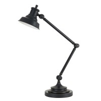 Benjara Bm226321 7 Watt Led Desk Lamp With Adjustable Metal Arm And 600 Lumen Output, Black