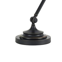 Benjara Bm226321 7 Watt Led Desk Lamp With Adjustable Metal Arm And 600 Lumen Output, Black