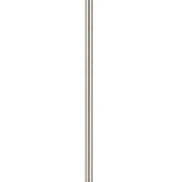 Benjara Bm226338 Dual Light Tubular Floor Lamp With Metal Shades, Silver