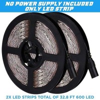 328Ft Green Led Strip Lights Waterproof Ip65 Led Strip Smd2835 Dimmable 600Leds 12V Green Led Strip Cuttable Cabinet Car Bar