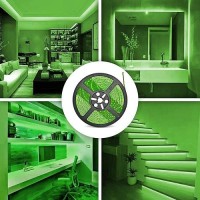 328Ft Green Led Strip Lights Waterproof Ip65 Led Strip Smd2835 Dimmable 600Leds 12V Green Led Strip Cuttable Cabinet Car Bar