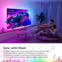 Lepro Led Strip Lights, 65.6Ft Music Sync Magiccolor Dreamcolor Light Strip With Remote, Christmas Gifts For Men & Women, 5050 Rgb Lights For Bedroom, Home, Gaming Room, Party, Wall Decorations