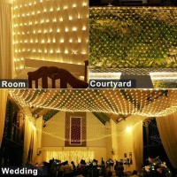 Oopswow Christmas Net Lights Outdoor 98Ft X 66Ft Mesh Light Waterproof Tree Light 200Led Net String Lights Plug In With 8Modes