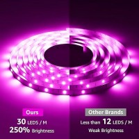 Lepro Led Strip Lights 50Ft Music Sync Magiccolor Light Strip With Remote Valentines Gifts For Men Women 5050 Rgb Lights Fo