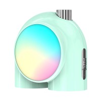 Divoom Planet-9 Smart Mood Lamp, Cordless Table Lamp With Programmable Rgb Led For Bedroom Gaming Room Office, Green