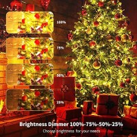 Chuya 300Led Dual Color Changing Christmas Tree Lights,Warm White To Multi Color,End-To-End Plug 9 Modes,105Ft Outdoor Indoor String Lights For Christmas Holidays Party Wedding Decoration