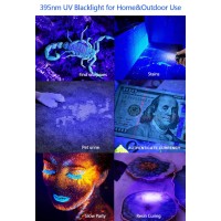 Black Light Uv Flashlight Rechargeable, 3In1 Super Bright Tactical Flashlights Led Uv Black Light &Redlight, 2000Lumen 7Modes, Zoomable, Waterproof Pocket Flashlight For Pet Stains Detection,Camping