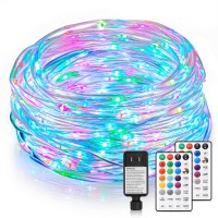 Mlambert 132Ft Led Rope Lights With 400 Leds, Outdoor Waterproof 16 Colored Remote Control Plug In Rgb Multi Color Fairy String Lights, For Bedroom Patio Dcor Wedding Christmas Party Backyard