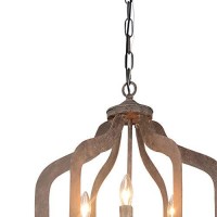 Benjara Bm227722 6 Fixture Metal Frame Chandelier With 2 Tier Lighting, Rustic Bronze