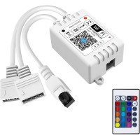 Inextstation Smart Rgb Wifi Led Controller 4Pin Output Compatible With Alexagoogle Home Assistantifttt Androidios For Smd 35