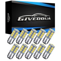 Givedoua 1157 Led Car Bulb, Bay15D 7528 2057 2357 Led Replacement Light Bulbs For 12V Rv Car Camper Trailer Brake Lights, Super Bright 5050 18-Smd 6000K White,(10Pcs)