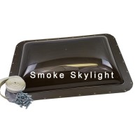 COLOR Smoke Tinted There will be small marks in middle of skylight from manufacturing process See Photos this is not a defect or crack and does not effect skylight all skylights will have this mark MOUNTING FLANGE DIMENSIONS 17 78 X 26 Predrilled For Easy