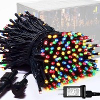 Jmexsuss 8 Modes Christmas Tree Lights Multicolor, 250 Led Multicolor Christmas Lights Indoor, 91.5Ft Green Wire Waterproof Christmas Lights Outdoor For Tree Party Garden Patio Christmas Decoration