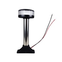 Pactrade Marine Boat Fixed Base Stern Light Anchor Light All Round White Led Marine Pole Uscg 2 Nm For Yacht Pontoon And Fishing