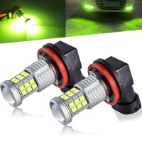 Extremely bright high power 2835 36 SMD H8 H16 H11 LED Fog Light Bulbs especially designed for replacing H8 H16 H11 fog light or daytime running light DRL or corner lights Package including 2 pieces extremely super bright H8 H16 H11 2835 36 SMD LED bulbs 