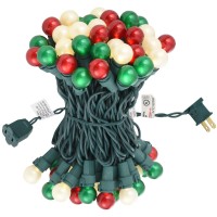 Lycklig Fairy Lights Plug In, Globe String Lights 70 Led Christmas Lights 19Ft Outdoor Indoor String Lights Multicolor Fairy Lights Ul Certified Christmas Lights For Bedroom Party Tree Holiday Decor