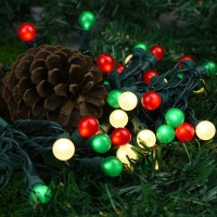 Lycklig Fairy Lights Plug In, Globe String Lights 70 Led Christmas Lights 19Ft Outdoor Indoor String Lights Multicolor Fairy Lights Ul Certified Christmas Lights For Bedroom Party Tree Holiday Decor