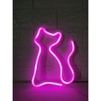 Product Details Product Name LED Neon sign Light Material Plastic PVc LED Battery3 x AA batteries required not included or with the USB cable to turn it on Package include 1X LED Neon sign Light 1X Holder base 1X USB cable