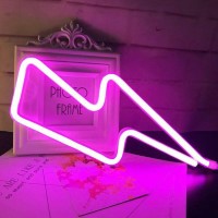 Ldgj Preppy Room Decor Preppy Stuff Aesthetic Preppy Decor Lights For Room Decor Led Sign Preppy Room Decor Aesthetic Lightning Bolt Neon Sign Pink