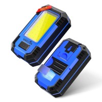 Warsun Led Work Light Rechargeable Magnetic Portable Mechanic Worklight Battery Powered 1200 Lumens Super Bright For Car Repairing, Camping, Hiking, Gifts For Dad, Blue