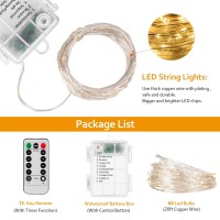 Koxly 4 Pack 20Ft 60 Led Fairy Lights With Remote Timer Waterproof Christmas Decor Battery Operated Twinkle Firefly Lights For Bedroom, Garden, Easter, Party, Christmas Indoor And Outdoor Decorations