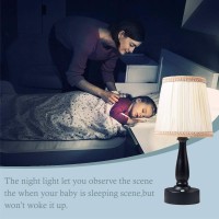 Zeefo Led Night Light Batterypowered Portable Night Lamp Eye Protection Warm White Remote Control Night Light Dimmable Class