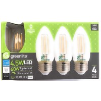 4.5W Led Filament Style Led Chandelier, E26 Base Light Bulb