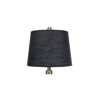 Creative Co-Op Metal Conical Table Lamp, Brushed Brass